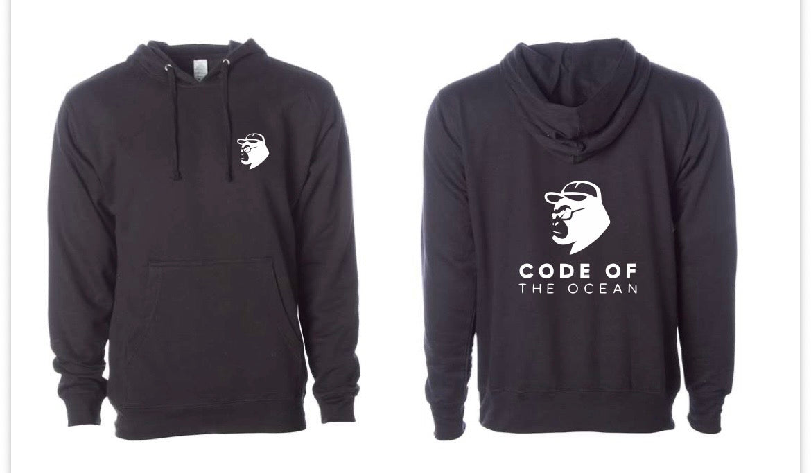Hoodie- Koa collection #1 in black.
